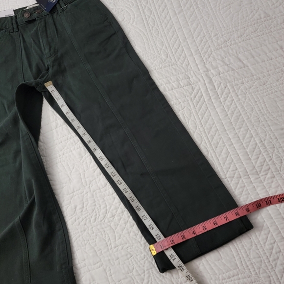 Forever 21 Womens Hunter Green High Waisted Crop Jeans Size Small - Picture 14 of 17